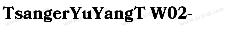 TsangerYuYangT W02字体转换